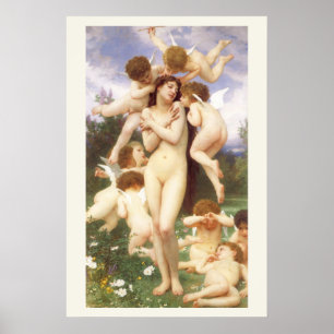 Rückkehr des Frühlings (Le Printemps) von Bouguere Poster