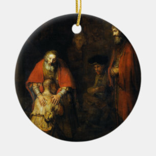 Rückkehr des Prodigal Son durch Rembrandt Keramik Ornament