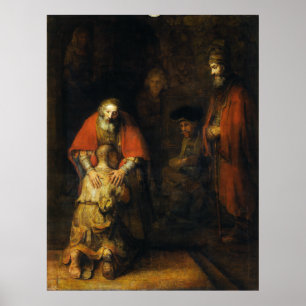Rückkehr des Prodigal Son durch Rembrandt Poster
