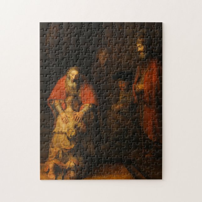 Rückkehr des Prodigal Son durch Rembrandt van Rijn Puzzle (Vertikal)