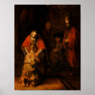 Rückkehr des Prodigal Son - Rembrandt - Poster
