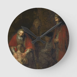 Rückkehr des Prodigalen Sohn, c.1668-69 Runde Wanduhr