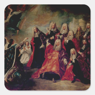 Rückkehr Ex-Voto.Corps de Ville Demand Quadratischer Aufkleber