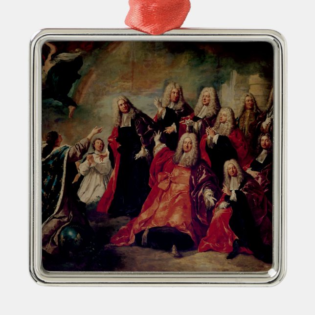 Rückkehr Ex-Voto.Corps de Ville Demand Silbernes Ornament (Vorne)