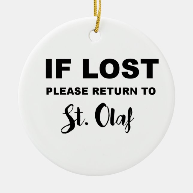 Rückkehr nach St. Olaf Keramikornament (Vorne)
