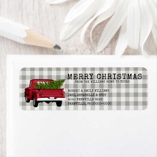 RÜCKKEHR Vintager TRUCK BAUCHRISTMAS FARM NAME (Insitu)