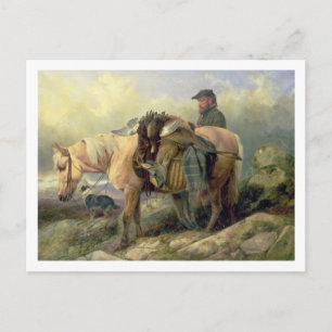 Rückkehr vom Hügel 1868 Postkarte