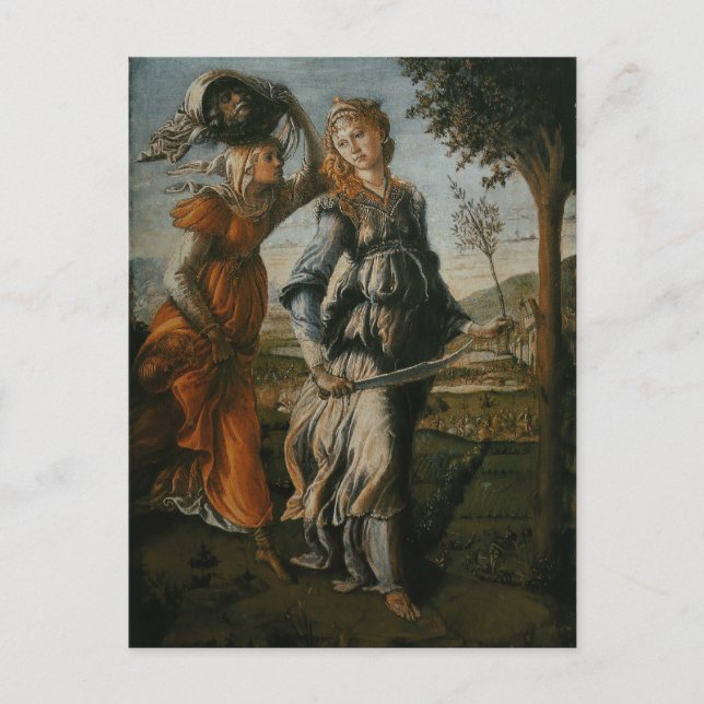 Rückkehr von Judith nach Bethulia durch Botticelli Postkarte (Vorderseite)