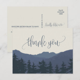 Rückkehr zu den Bergen Danke Postkarte