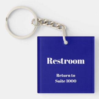 Rückkehr zum Zimmer Nummer Navy Blue Schlüsselanhänger