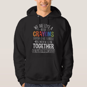 Rückkehr zur Schule Lehrer Wir sind wie eine Schac Hoodie