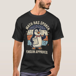Rückkehr zur Schule Pinguin genehmigt lustiger Mat T-Shirt