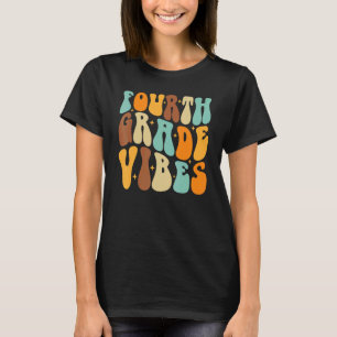Rückkehr zur Schule Vierte Klasse Vibes ersten Tag T-Shirt
