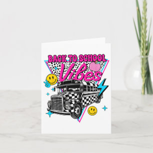 Rückkehr zur Schulstimmung Schulbus Vorbereiteter  Karte