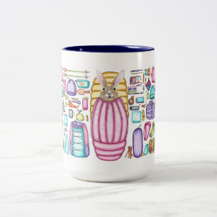 Rückpacker-Tasse Zweifarbige Tasse