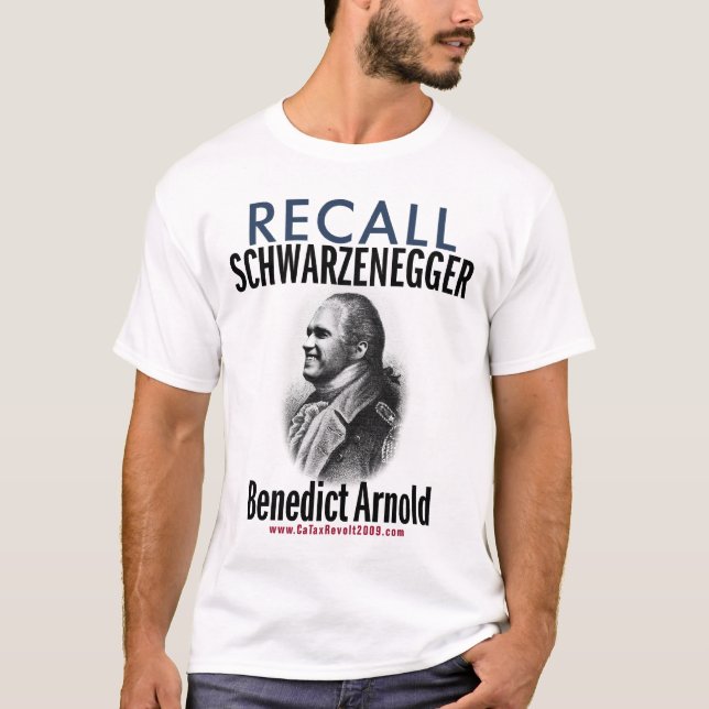 Rückruf Benedict Arnold - Aufruhr mögen T - Shirt (Vorderseite)