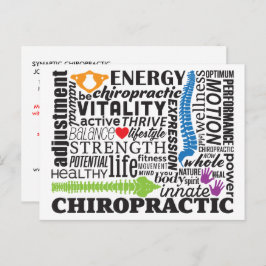 Rückruf der Chiropraktischen Collage-Reaktivierung Postkarte