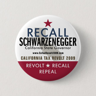 Rückruf Schwarzenegger Knopf Button