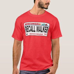 Rückruf Walker - Kennzeichen-Design T-Shirt