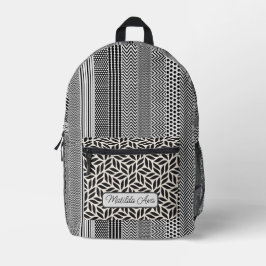 Rucksack drucken - B/W-Blätter personalisieren