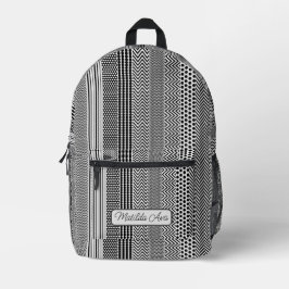 Rucksack drucken - B/W Gemustert anpassen