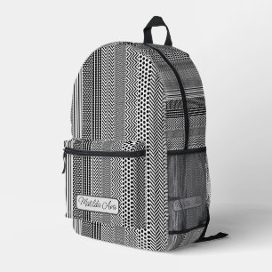 Rucksack drucken - B/W Gemustert anpassen