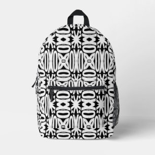 Rucksack, elegantes klassisches Schwarz-Weiß-Desig Bedruckter Rucksack