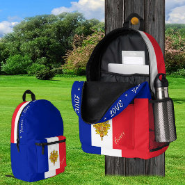 Rucksack, Emblem, Patrioten, Frankreich Bedruckter Rucksack