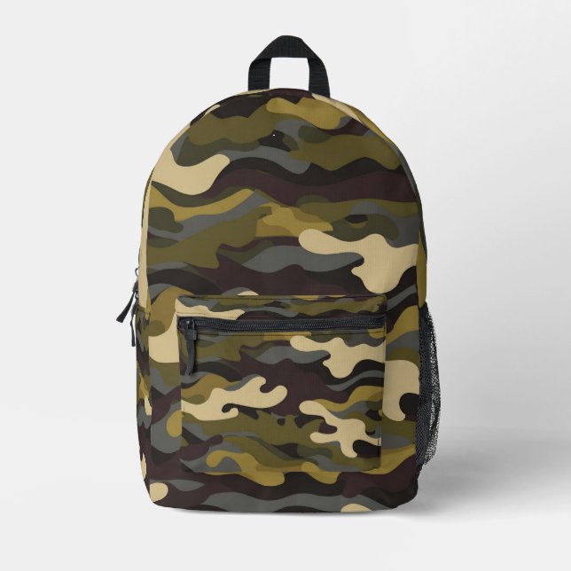 Rucksack - Farben der Armee - Grün (Vorderseite)