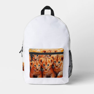 Rucksack - Five Lions Cubs Kunstwerk