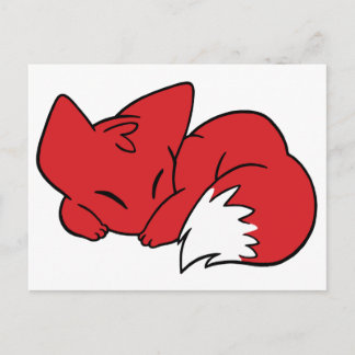 Rucksack-Fox Postkarte