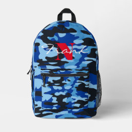 Rucksack für blaue und schwarze Camouflage - Indiv