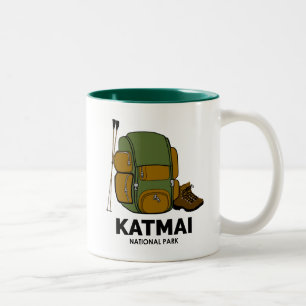 Rucksack für den Katmai Nationalpark Zweifarbige Tasse