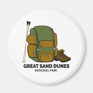 Rucksack für den Nationalpark Great Sand Dunes Magnet