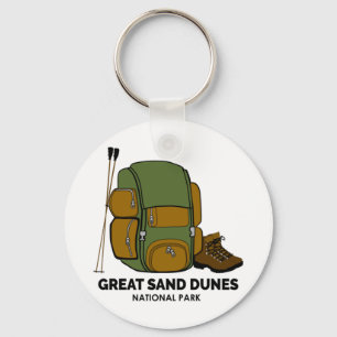 Rucksack für den Nationalpark Great Sand Dunes Schlüsselanhänger