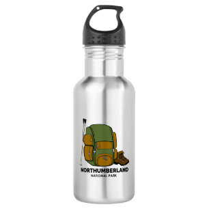 Rucksack für den Nationalpark Northumberland Edelstahlflasche