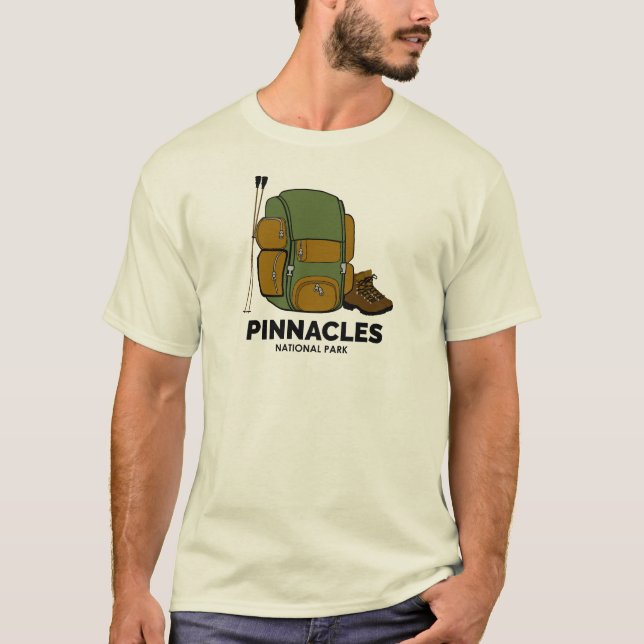 Rucksack für den Nationalpark Pinnacles T-Shirt (Vorderseite)