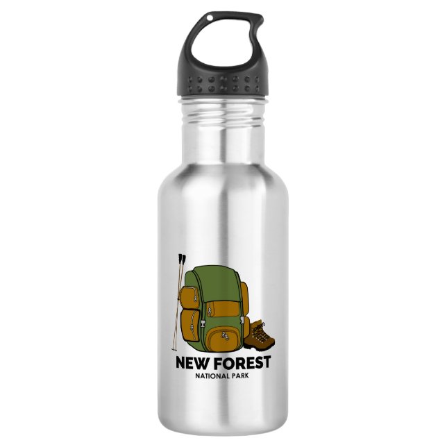 Rucksack für den neuen Nationalpark Edelstahlflasche (Vorderseite)
