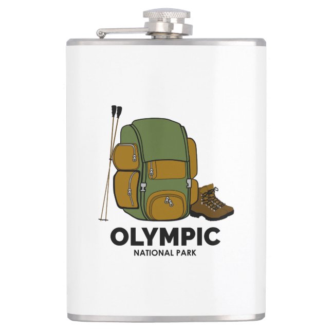 Rucksack für den Olympischen Nationalpark Flachmann (Vorderseite)
