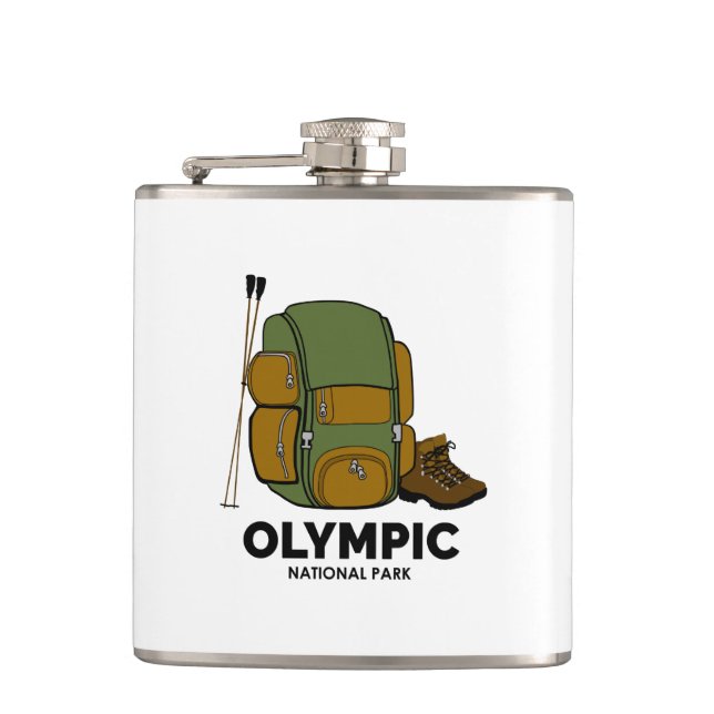 Rucksack für den Olympischen Nationalpark Flachmann (Vorderseite)