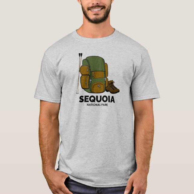 Rucksack für den Sequoia-Nationalpark T-Shirt (Vorderseite)