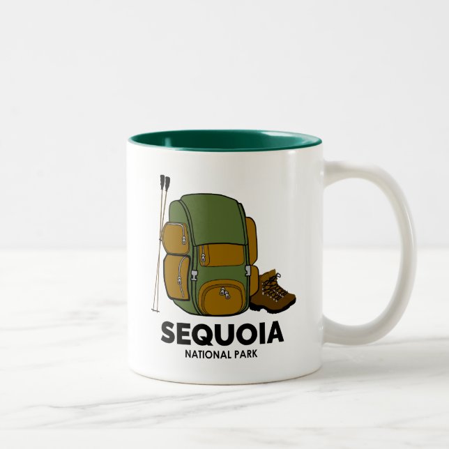 Rucksack für den Sequoia-Nationalpark Zweifarbige Tasse (Rechts)