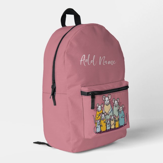 Rucksack für die personalisierte Maus (Rückseitige Ecke links)