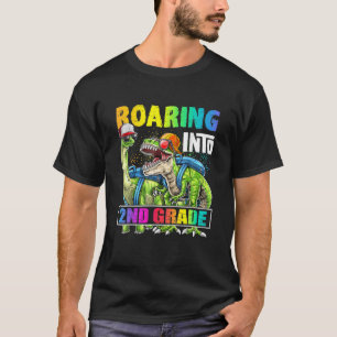 Rucksack für Dinosaurier der zweiten Klasse zurück T-Shirt