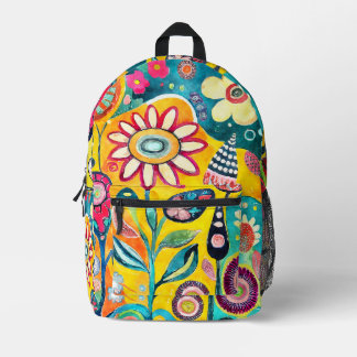 Rucksack für Funky Art Blume