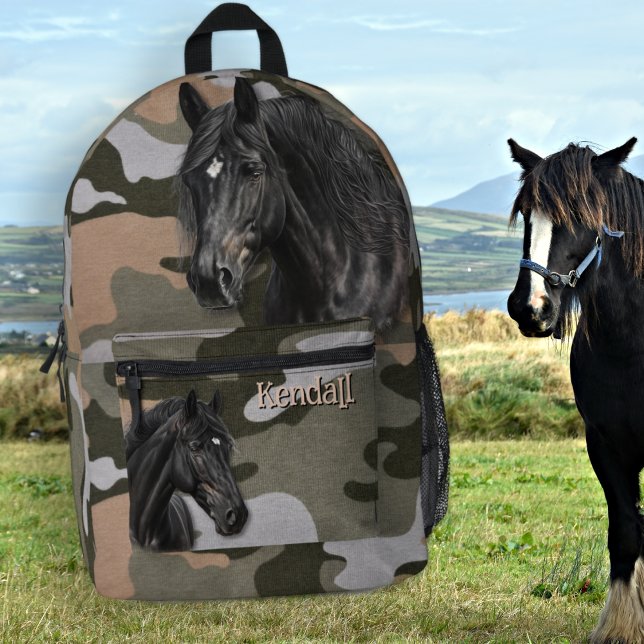 Rucksack für Schwarze Pferde Camouflage (Von Creator hochgeladen)
