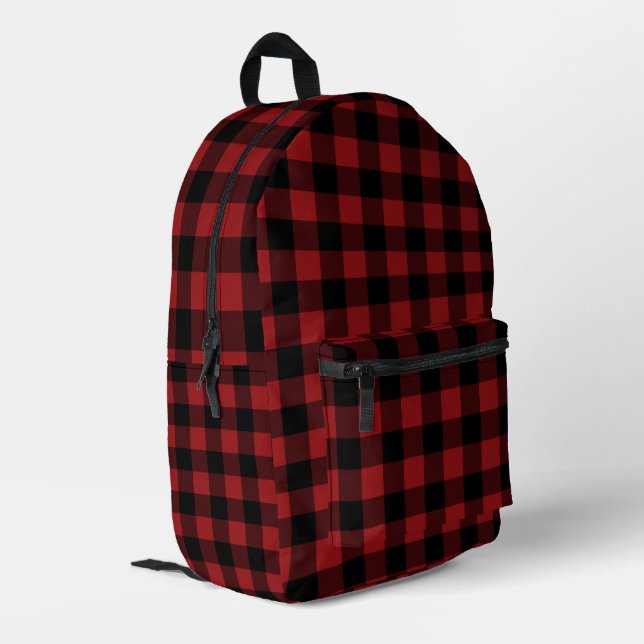 Rucksack für Schwarzweiß-Karo (Rückseitige Ecke links)