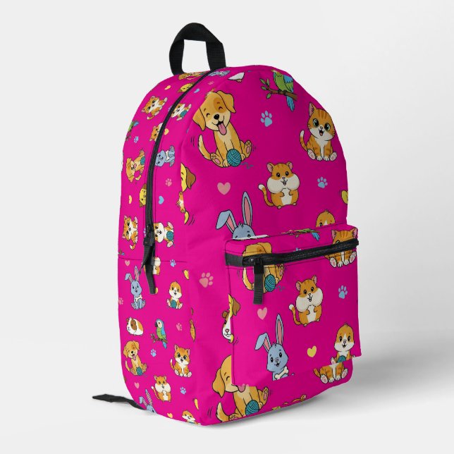 Rucksack für Tierliebhaber (Rückseitige Ecke links)