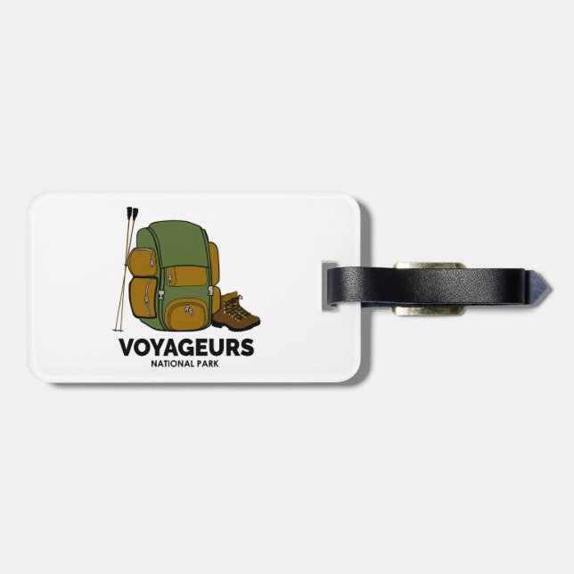 Rucksack für Voyageurs Nationalpark Gepäckanhänger (Rückseite horizontal)