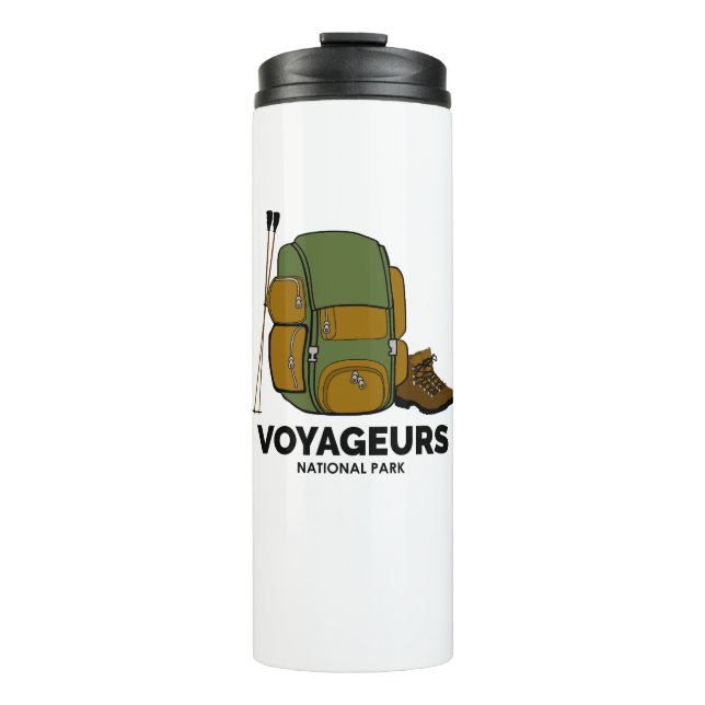 Rucksack für Voyageurs Nationalpark Thermosbecher (Vorderseite)